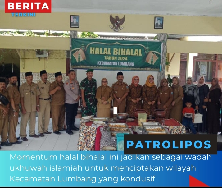 Koramil 0820/09 Lumbang Halal Bihalal Bersama Jajaran Muspika Dan Sejumlah Pihak