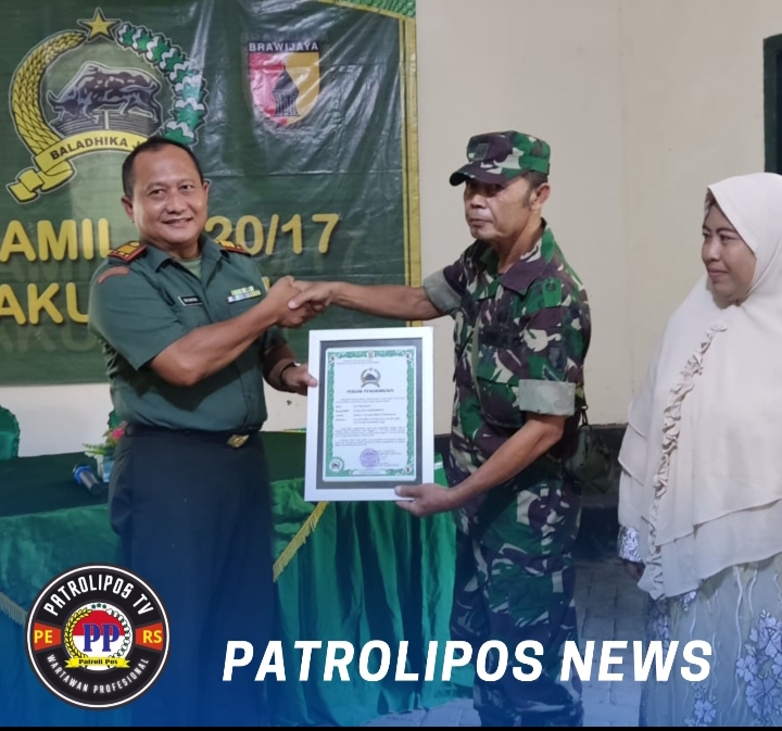 Koramil Pakuniran Gelar Halal Bihalal Dan Lepas Kenang Anggota Yang Memasuki Masa Persiapan Pensiun