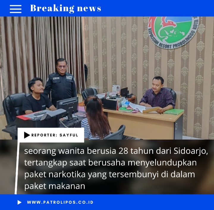 Wanita Sidoarjo Terjerat Sebagai Kurir Narkotika, Ditangkap Saat Mencoba Masuk Ke Lapas