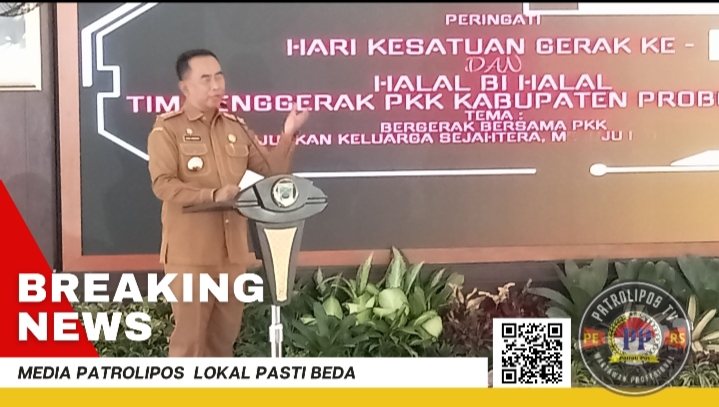 PJ Bupati Probolinggo Dan Ketua TP PKK Memperingati Hari Kesatuan Gerak Ke-52 Dengan Halal Bihalal Yang Meriah