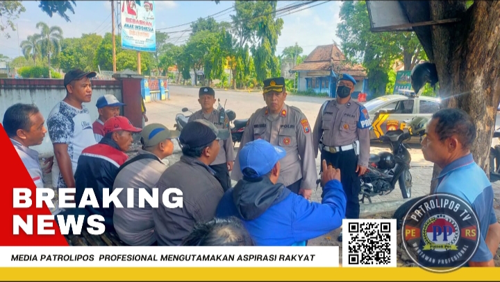 Kapolsek Kademangan Melaksanakan Giat Patroli Dan Temui Opang, Jaga Kondusifitas Wilayah 