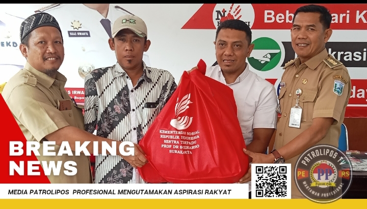 Dinsos Bekerja Sama Dengan Kemensos Salurkan Bantuan Sembako Untuk Disabilitas Di Kecamatan Leces