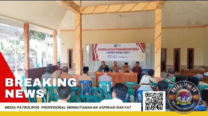 Inilah Pesan Danramil 0820/09 Lumbang Saat Hadiri Kegiatan Monev Tahap 1 Tahun anggaran 2024 Di Desa Boto