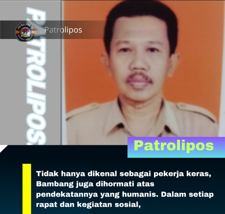 Purna Tugas Kasi Ekobang Kecamatan Wonomerto, Bambang Mulyono, S.sos