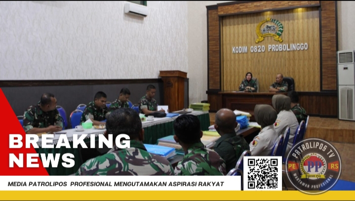Lakukan Pengecekan Administrasi Dan Data Logistik, Tim Sislog Kodam V / Brawijaya Kunjungi Kodim 0820/Probolinggo 