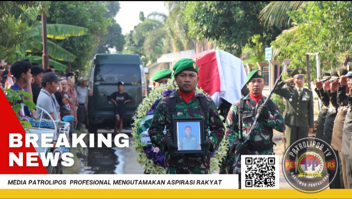 Letkol Arm Heri Budiasto Dandim 0820/Probolinggo Pimpin Upacara Pemakaman Anggota