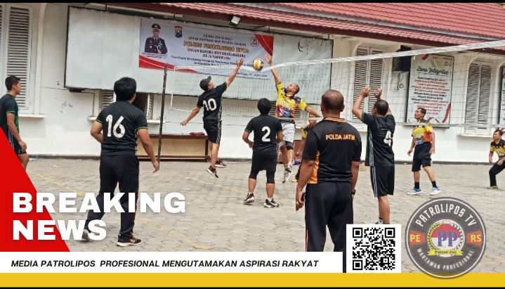 HUT Bhayangkara ke-78, Polres Probolinggo Kota Gelar Lomba Volley Ball Antar Satfung Dan Polsek Jajaran