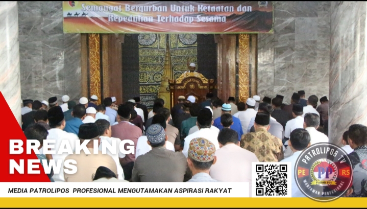 Peringati Idul Adha 1445 H, Kodim Probolinggo Gelar Sholat Dan Sembelih Hewan Kurban 