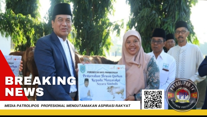 Muslimat NU Kota Probolinggo Terima Satu Ekor Sapi Kurban Dari Pj. Wali Kota Nurkholis