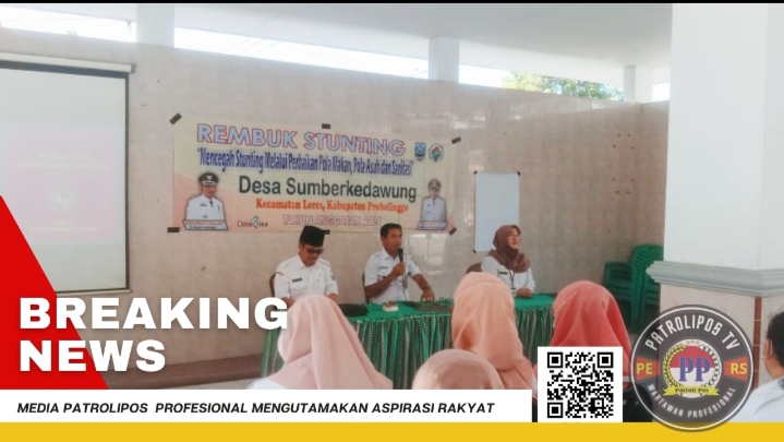Antisipasi Resiko Potensi Gizi Buruk, Pemdes Sumberkedawung Adakan Rembuk Stunting