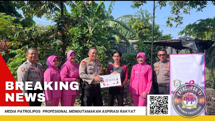 Hari Bhayangkara ke 78, Polres Probolinggo Kota Bagikan Ratusan Paket Sembako Pada Warga