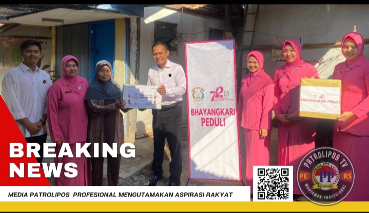 Satreskrim Polres Probolinggo Kota Melaksanakan Giat Baksos Bhayangkari Peduli Dalam Rangka HUT Bhayangkara ke-78
