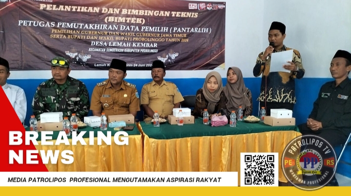 Koramil Jajaran Kodim 0820/Probolinggo Hadiri Pelantikan Pantarlih