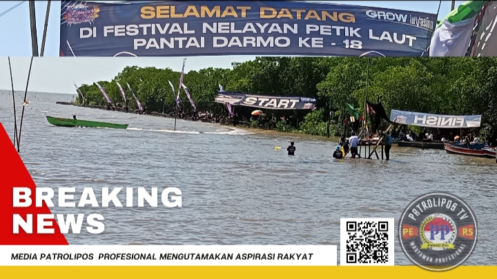 Hari Kedua Gelaran Petik Laut Antusiasme Warga Dan Balap Perahu Fiber Di Pantai Darmo