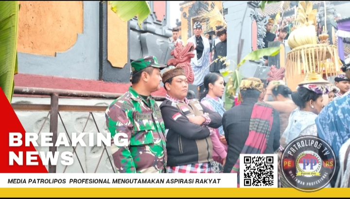 Koramil Sumber Kawal Dan Amankan Kegiatan Keagamaan Umat Hindu Tengger Di Pura Puji Giri Kerso Agung Desa Wonokerso