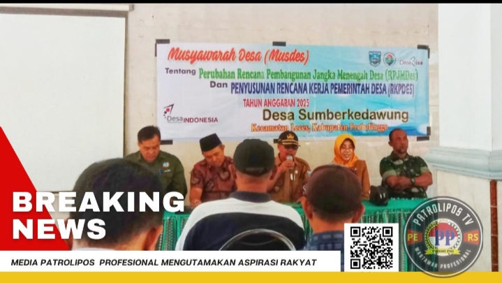 Maksimalkan Pembangunan, Pemdes Sumberkedawung Gelar Musdes Perubahan Rencana Pembangunan Jangka Menengah Desa
