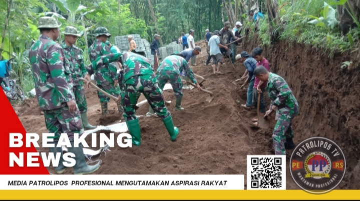 Satgas TMMD Kodim 0820/Probolinggo Lakukan Peningkatan Jalan Desa Kalianan