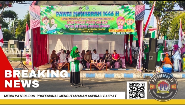 Pawai Muharram 1446 H TK/RA Se-Kota Probolinggo Dengan Penuh Ceria