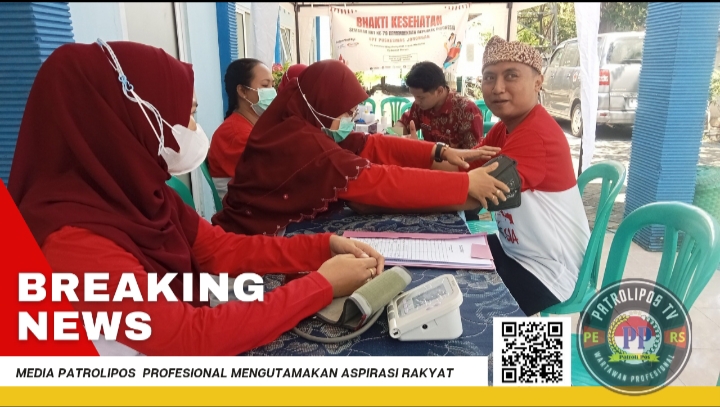 UPT Puskesmas Jorongan Gelar Bhakti Kesehatan dalam Rangka Semarak HUT RI Ke-79
