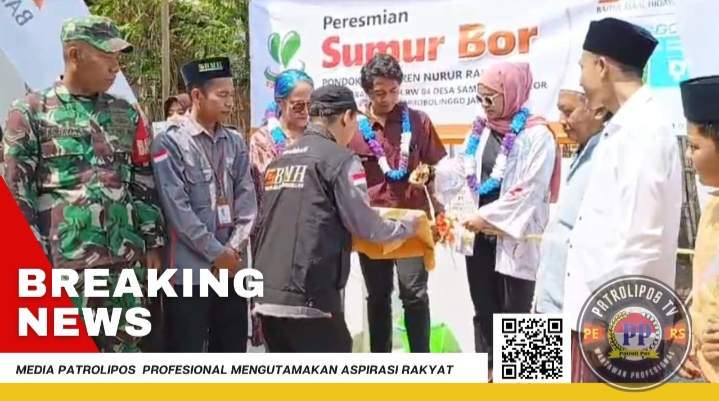 Koramil 0820/18 Kotaanyar Hadiri Peresmian Program Sumur Bor Di Pondok Pesantren Wilayah Binaan