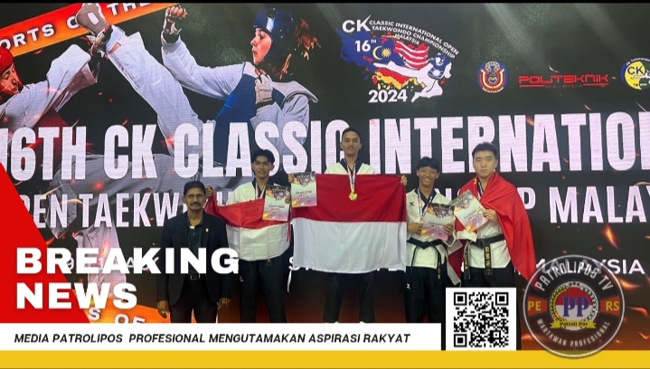 Dua Anggota Polres Probolinggo Kota Ukir Prestasi Pada Kejuaraan Classic International Open Taekwondo Championship Malaysia 2024