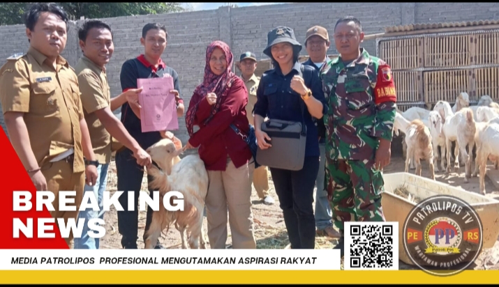Pendampingan Koramil 0820/07 Wonomerto Dalam Penyerahan Bantuan Ternak Di Desa Pohsangit Lor