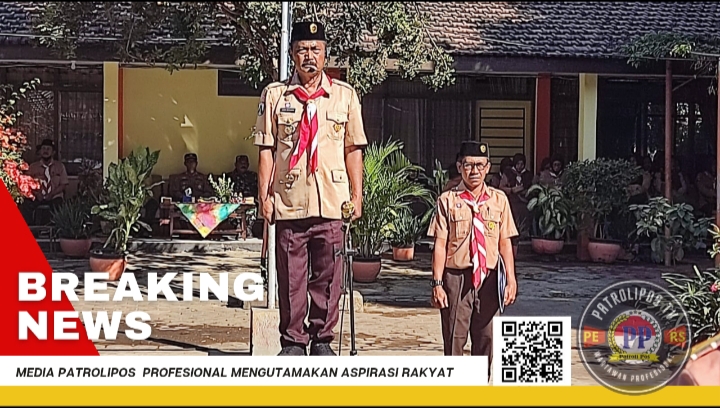 Camat Sumberasih Hadiri Kegiatan Upacara Hari Pramuka Ke-63 Tahun 2024 di SMPN 1 Sumberasih