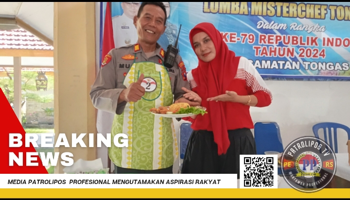 Kapolsek Tongas Ikuti Lomba MisterChef Di Kecamatan Untuk Memeriahkan HUT RI Ke-79