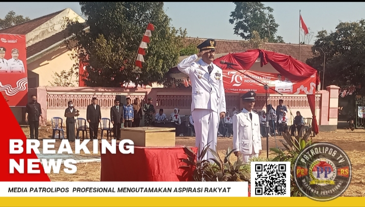 Forkopimka Kecamatan Sumberasih Menggelar Upacara Memperingati HUT RI Ke-79 Tahun 2024