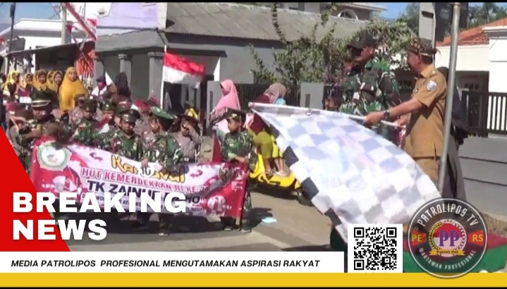 Kecamatan Wonomerto Meriahkan  HUT RI Ke 79 Dengan Menggelar Pawai Budaya Jenjang Pendidikan Paud, TK Dan RA 