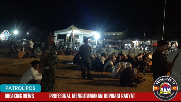 Koramil 0820/06 Sumberasih Kawal Dan Amankan Kegiatan Sholawatan 