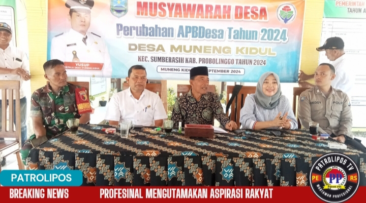 Pemdes Muneng Kidul Gelar Giat Musdes Penyusunan Rencana Kerja Pemerintah Desa RKPdesa Tahun 2025
