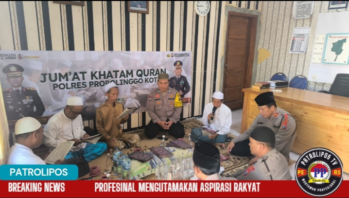 Jum’at Khataman Qur’an Polres Probolinggo Kota Di Mapolsek Kademangan